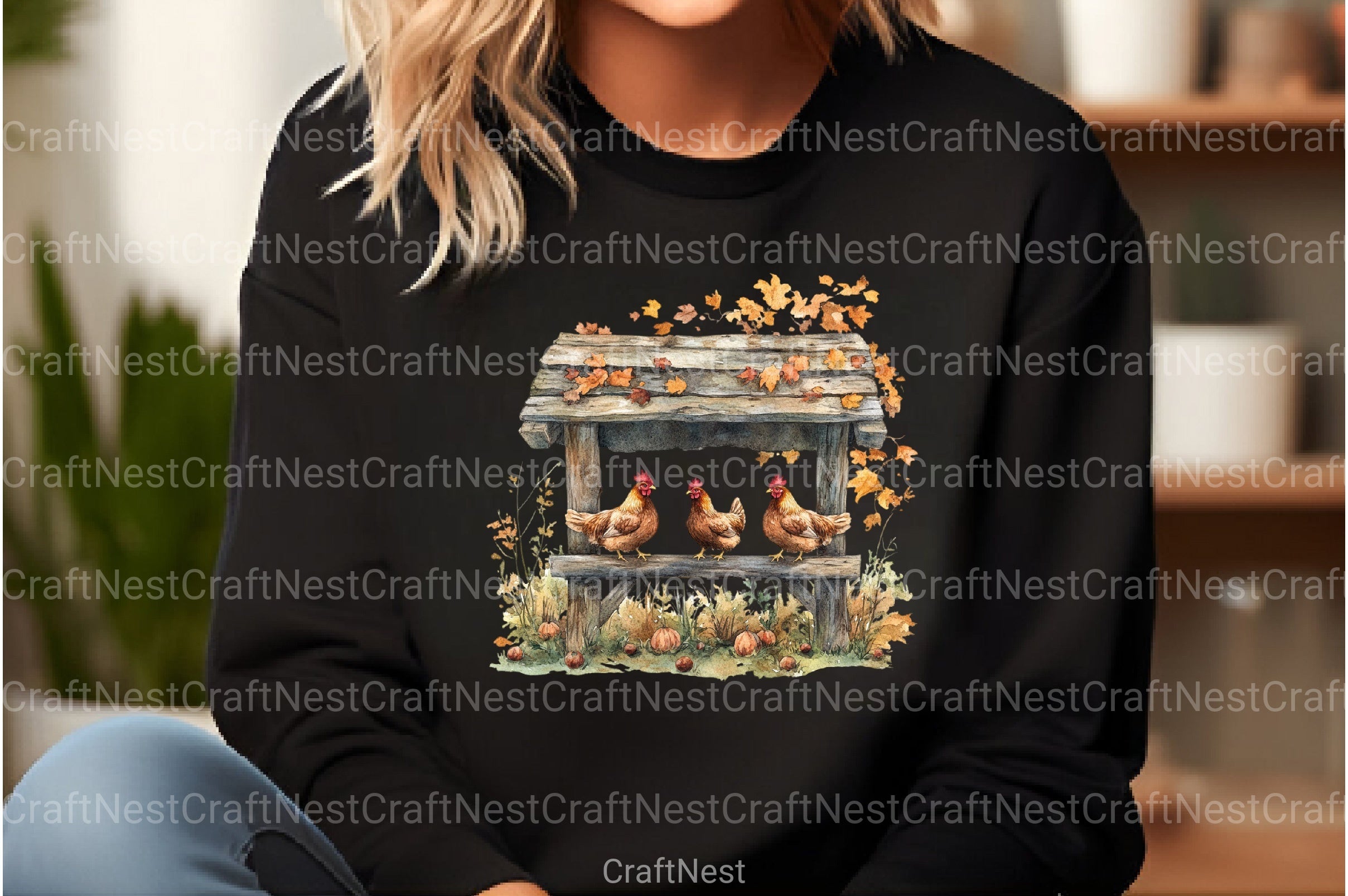 Autumn Chicken Coop Clipart Bundle 99 - CraftNest - Digital Crafting and Art