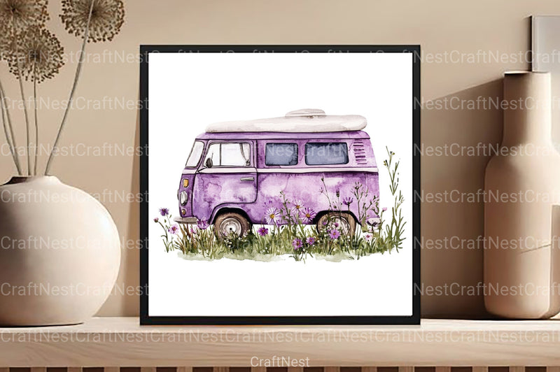 Purple Summer Clipart Bundle - CraftNest - Digital Crafting and Art