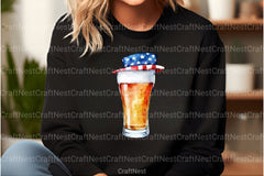 Patriotic 4th of July Beer Glass Clipart Bundle - CraftNest - Digital Crafting and Art