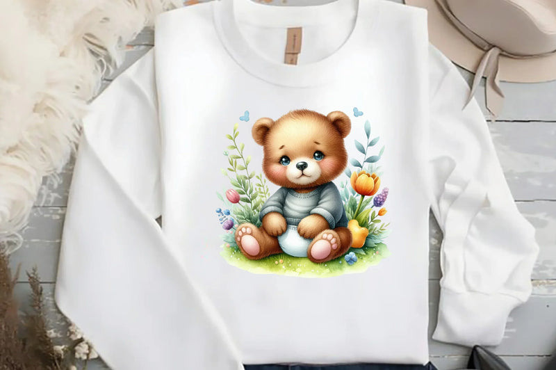 Baby Bear Clipart Bundle - CraftNest - Digital Crafting and Art
