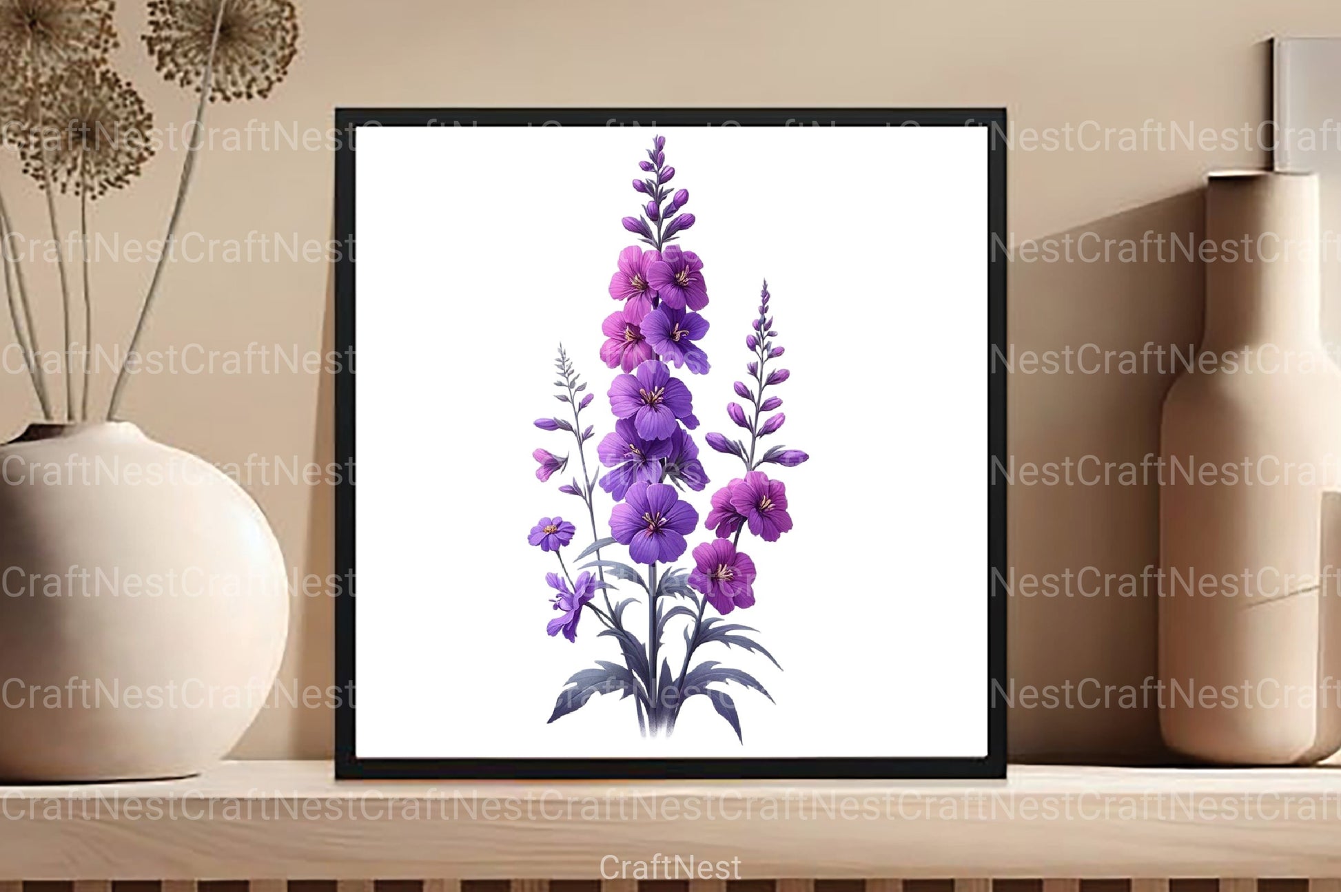 Birth Month Flower Clipart Bundle 8 - CraftNest - Digital Crafting and Art