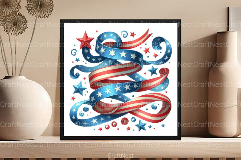 Patriotic 4th of July Clipart Bundle - CraftNest - Digital Crafting and Art