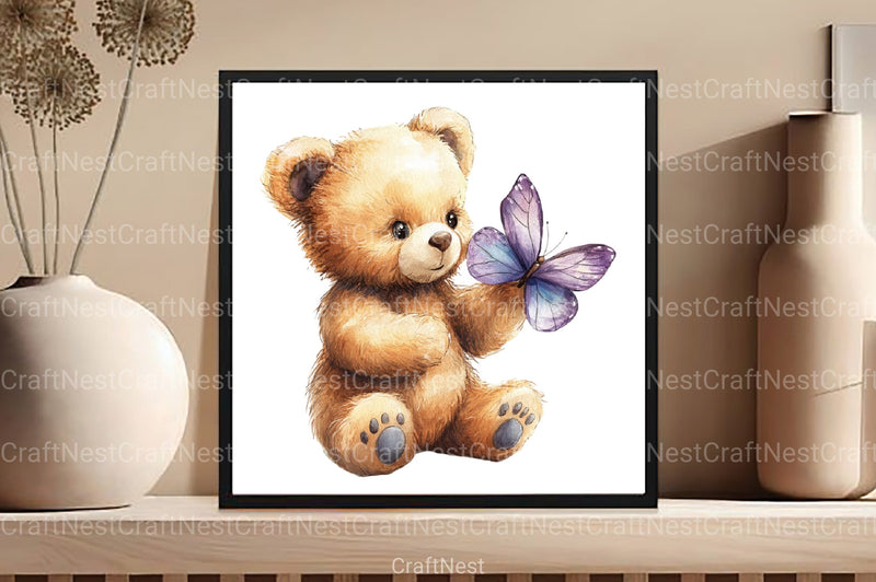 Mother's Day Teddy Bear Clipart Bundle 1 - CraftNest - Digital Crafting and Art