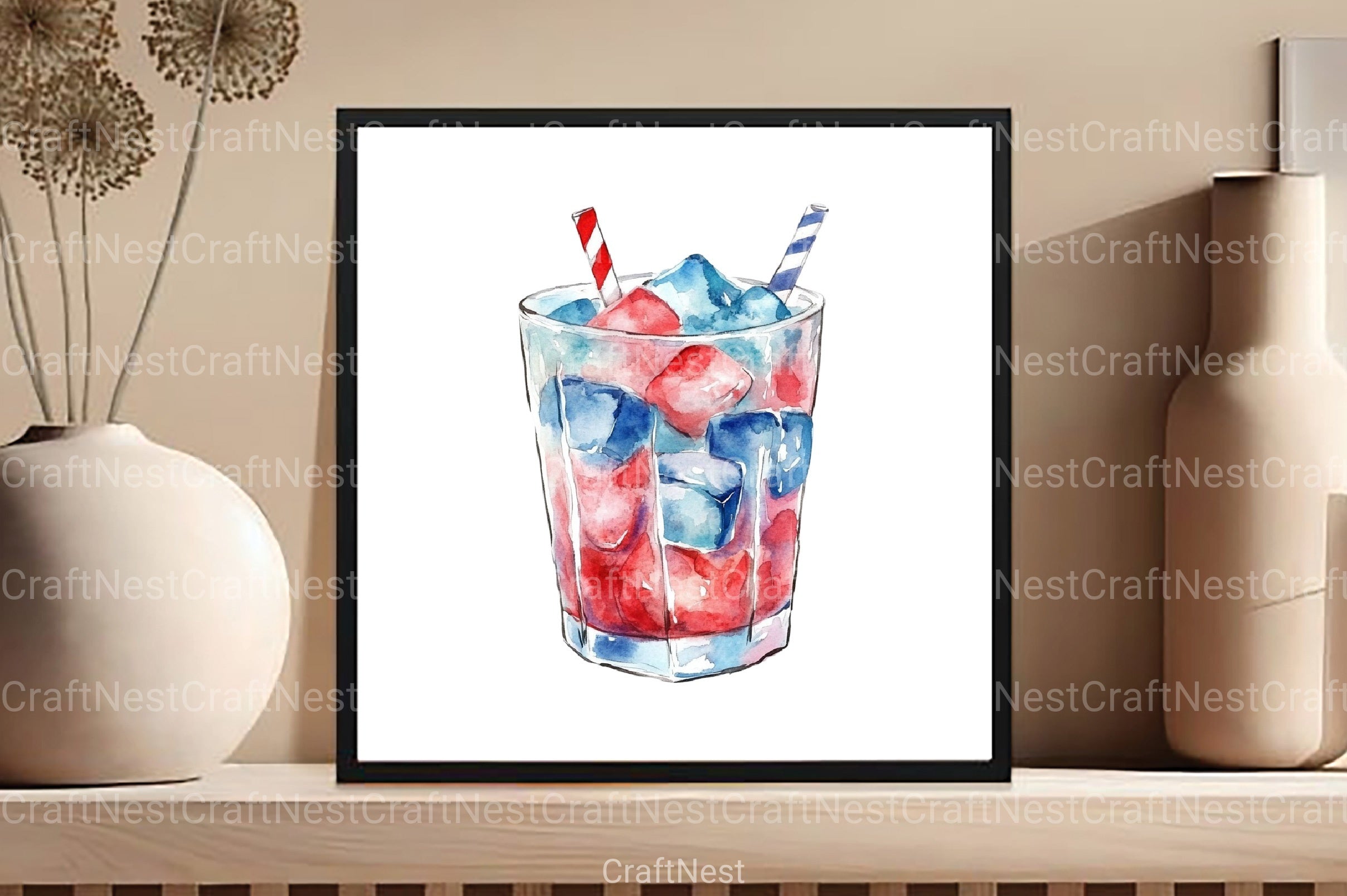 Patriotic 4th of July Ice Cream Clipart Bundle - CraftNest - Digital Crafting and Art