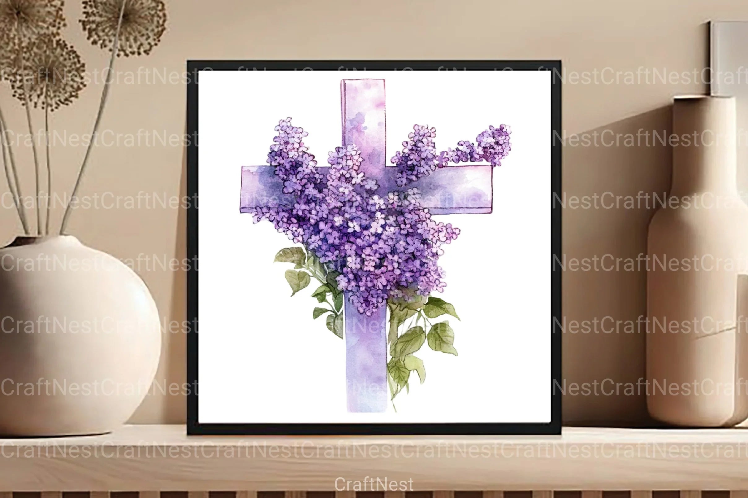 Floral Cross Clipart Bundle - CraftNest - Digital Crafting and Art