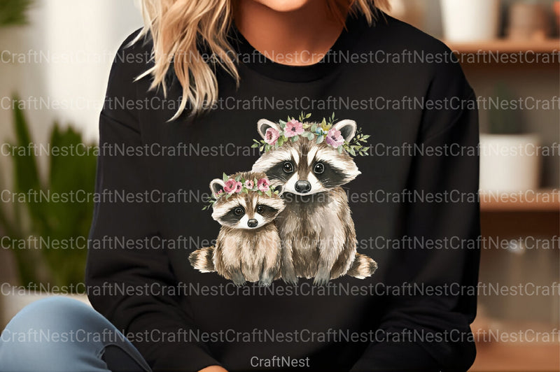 Raccoon & Kit Clipart Bundle 1 - CraftNest - Digital Crafting and Art