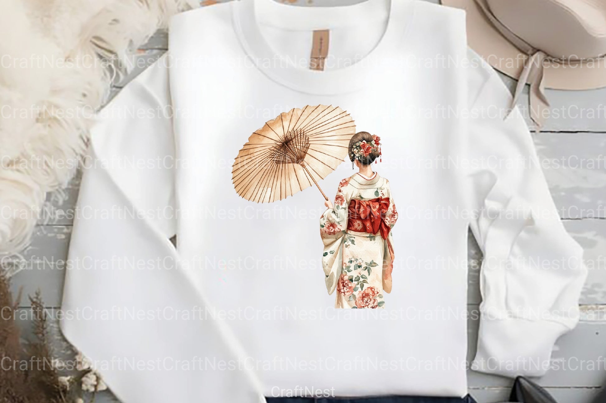 Vintage Japanese People Clipart Bundle - CraftNest - Digital Crafting and Art