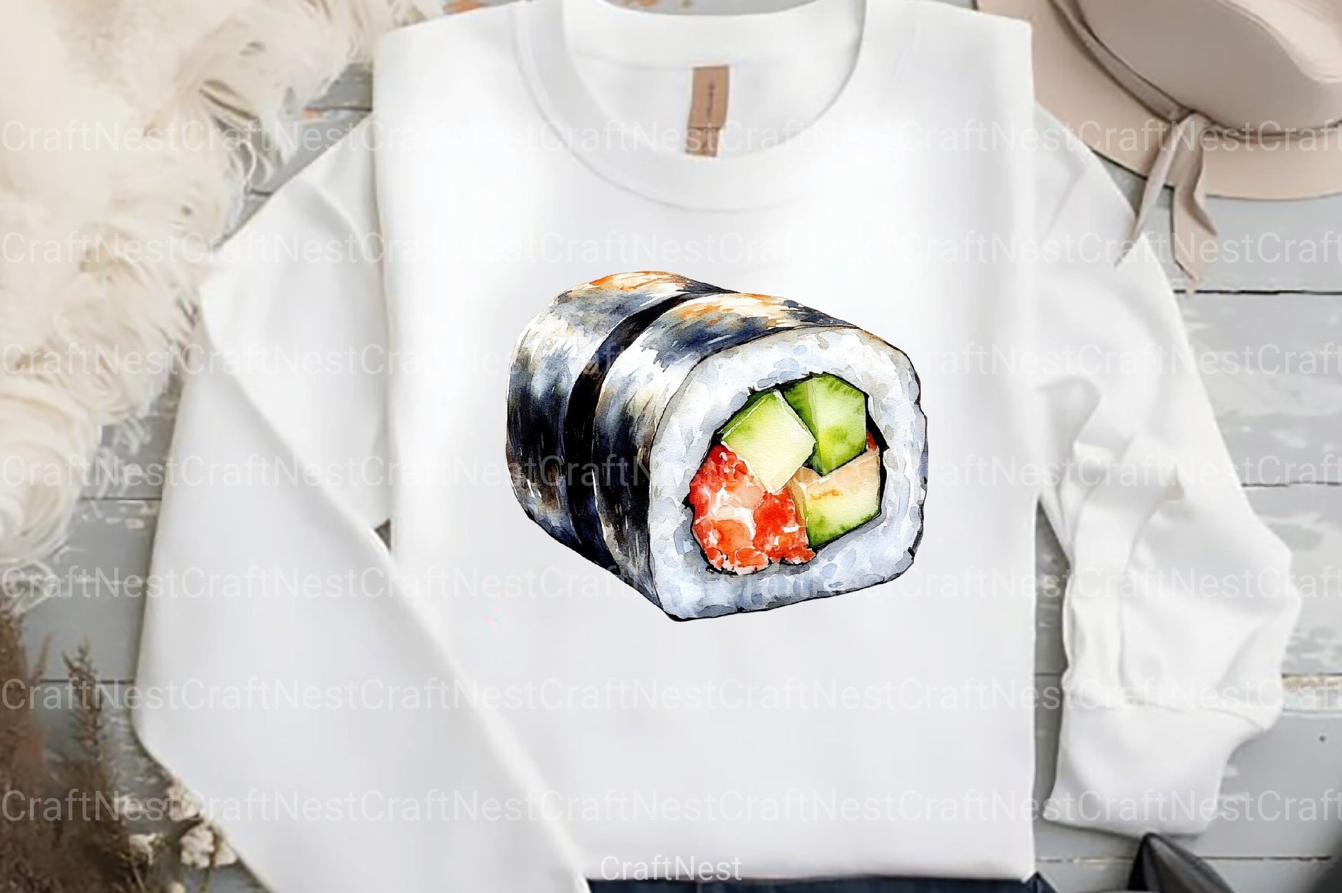 Sushi Japanese Food Clipart Bundle - CraftNest - Digital Crafting and Art