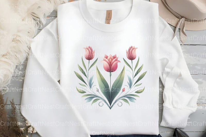 Tulip Clipart Bundle 99 - CraftNest - Digital Crafting and Art