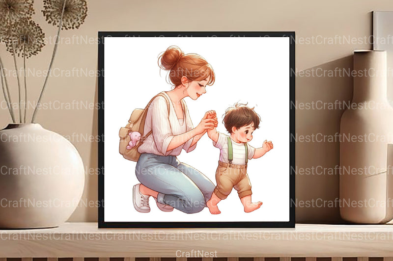 Mother's Day Mom Clipart Bundle - CraftNest - Digital Crafting and Art