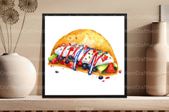 Fast Food Clipart Bundle for 4th of July - CraftNest - Digital Crafting and Art
