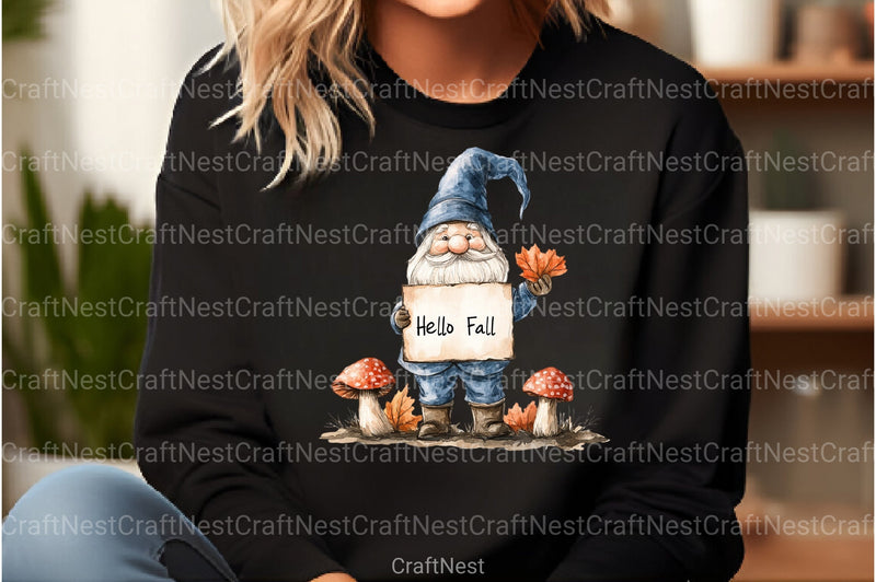 Autumn Gnomes Clipart Bundle 1 - CraftNest - Digital Crafting and Art