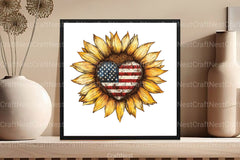 Sunflower 4th of July Clipart Bundle 23 - CraftNest - Digital Crafting and Art