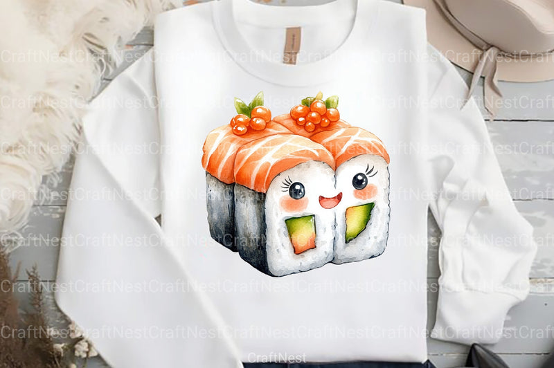 Happy Japanese Food Clipart Bundle - CraftNest - Digital Crafting and Art