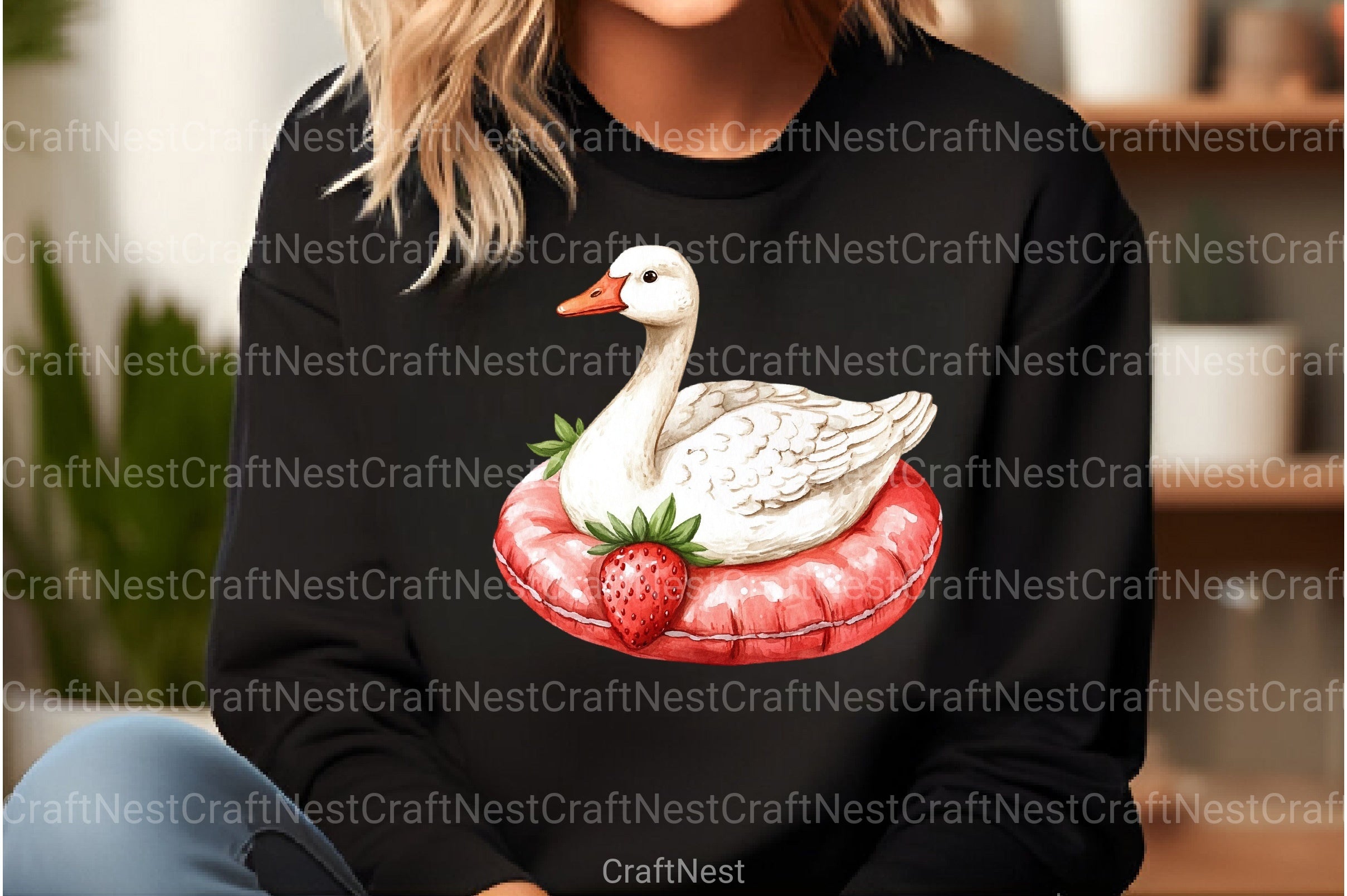 Strawberry Goose Clipart Bundle 99 - CraftNest - Digital Crafting and Art