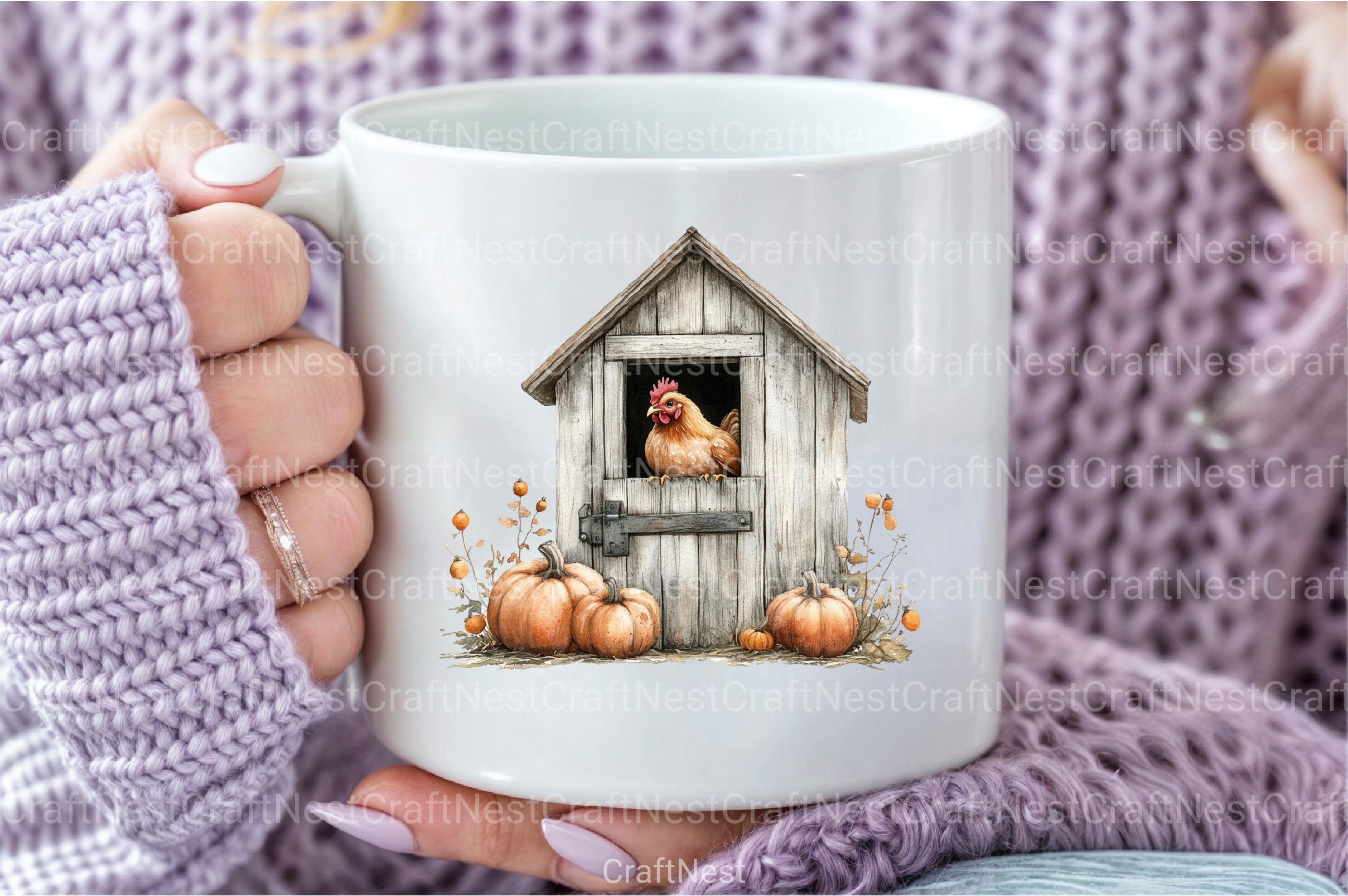 Autumn Chicken Coop Clipart Bundle 99 - CraftNest - Digital Crafting and Art