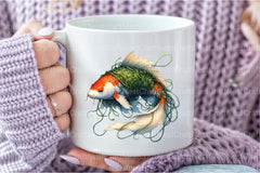 Japanese Koi Fish Clipart Bundle - CraftNest - Digital Crafting and Art