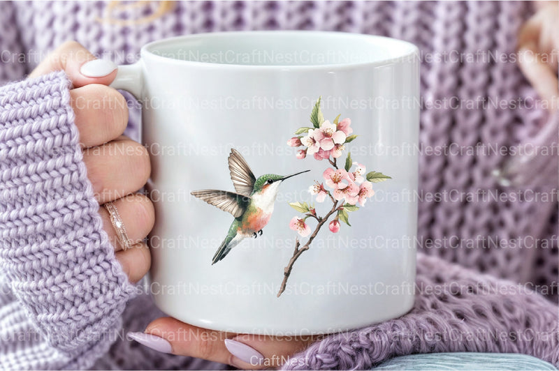 Cute Birds on Branch Clipart Bundle - CraftNest - Digital Crafting and Art