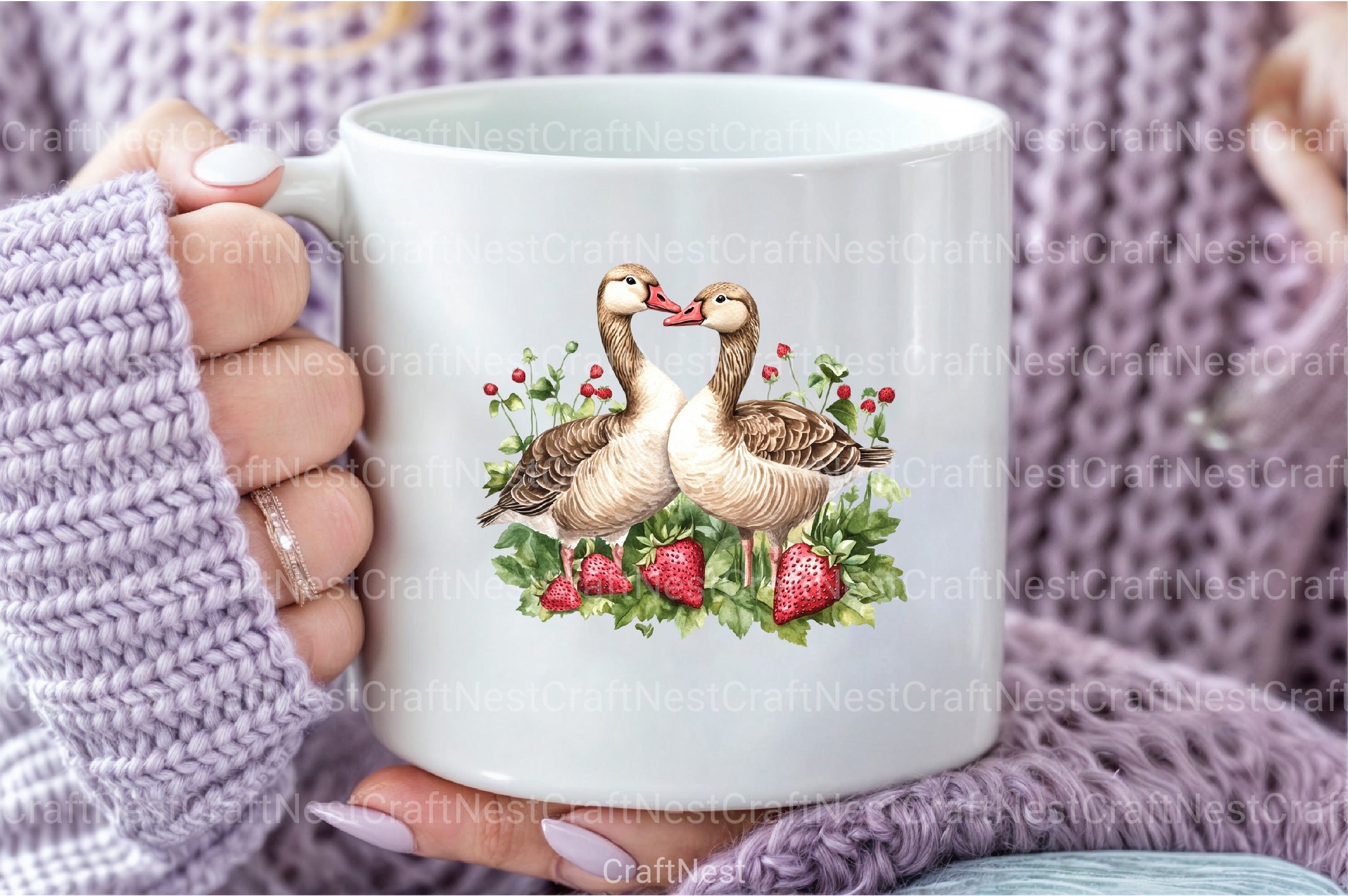 Strawberry Goose Clipart Bundle 99 - CraftNest - Digital Crafting and Art