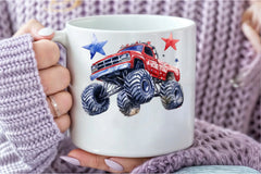 Monster Truck 4th of July Clipart Bundle - CraftNest - Digital Crafting and Art
