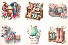 Western Spring Clipart Bundle 8 - CraftNest - Digital Crafting and Art