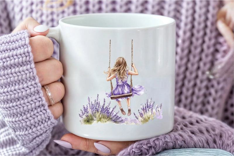 Cute Girl on Swing Clipart Bundle - CraftNest - Digital Crafting and Art