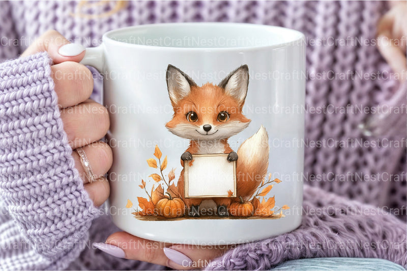 Autumn Fox Clipart Bundle 99 - CraftNest - Digital Crafting and Art