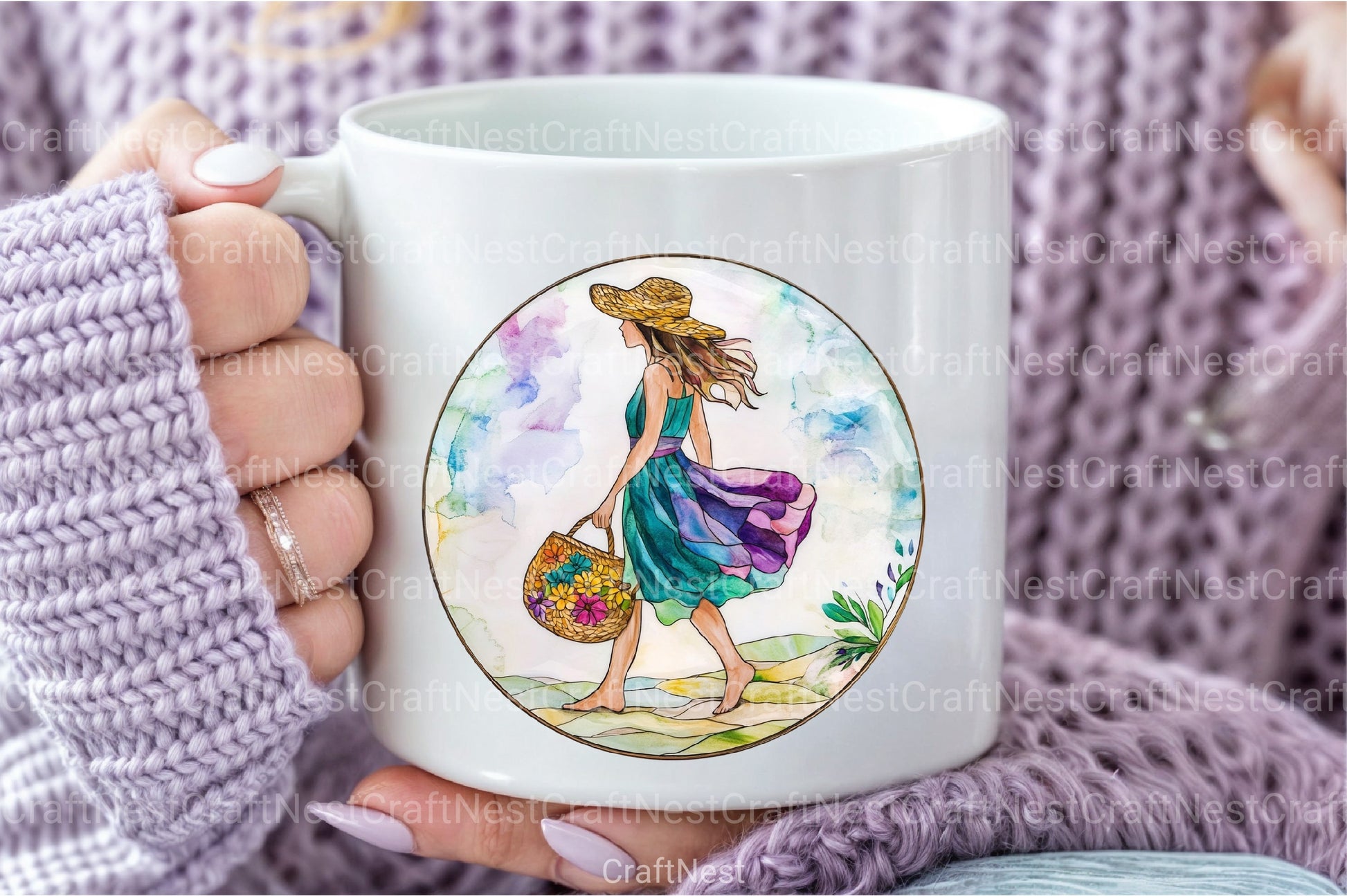 Round Stained Glass Summer Clipart Bundle 99 - CraftNest - Digital Crafting and Art