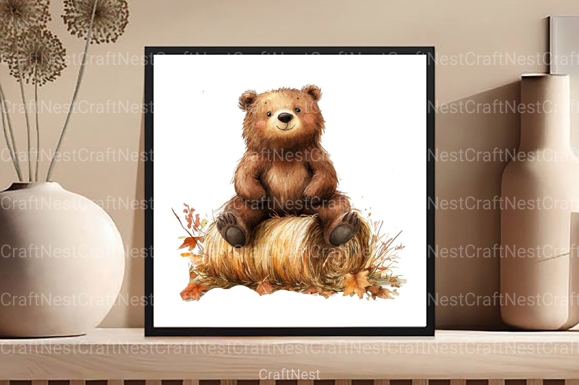 Autumn Bear Clipart Bundle - CraftNest - Digital Crafting and Art