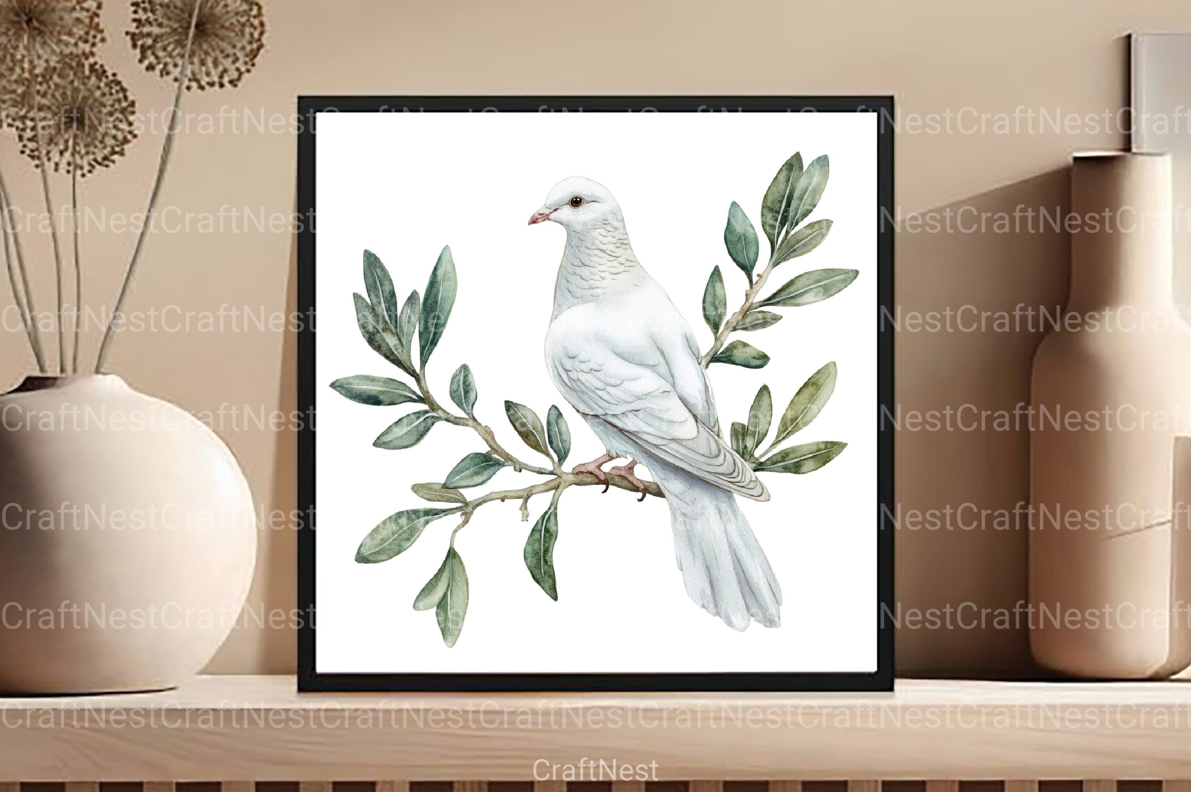 Cute Birds on Branch Clipart Bundle - CraftNest - Digital Crafting and Art