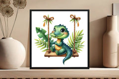 Summer Crocodile Clipart Bundle - CraftNest - Digital Crafting and Art