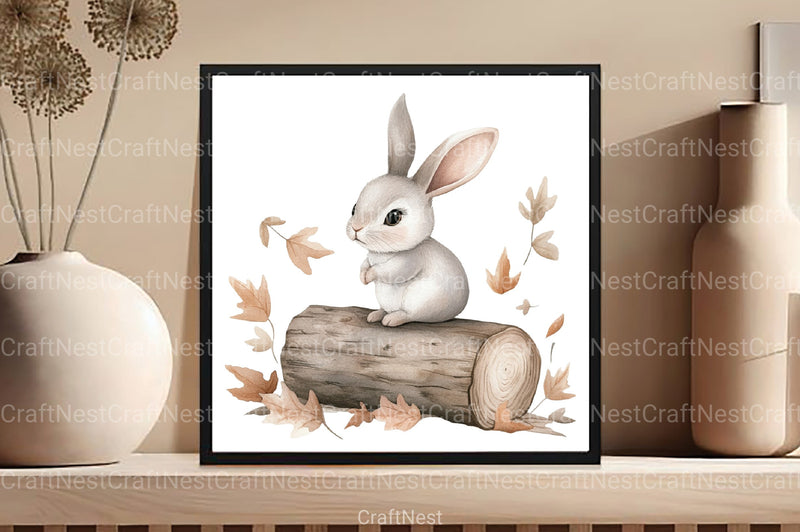 Cute Autumn Bunny Clipart Bundle 77 - CraftNest - Digital Crafting and Art