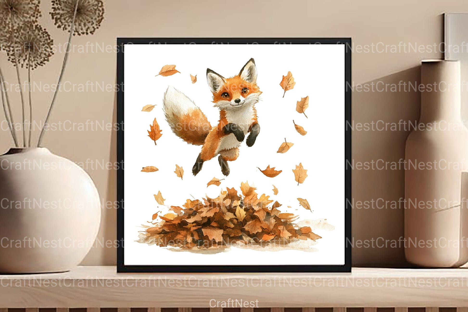 Autumn Fox Clipart Bundle 99 - CraftNest - Digital Crafting and Art
