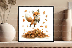 Autumn Fox Clipart Bundle 99 - CraftNest - Digital Crafting and Art