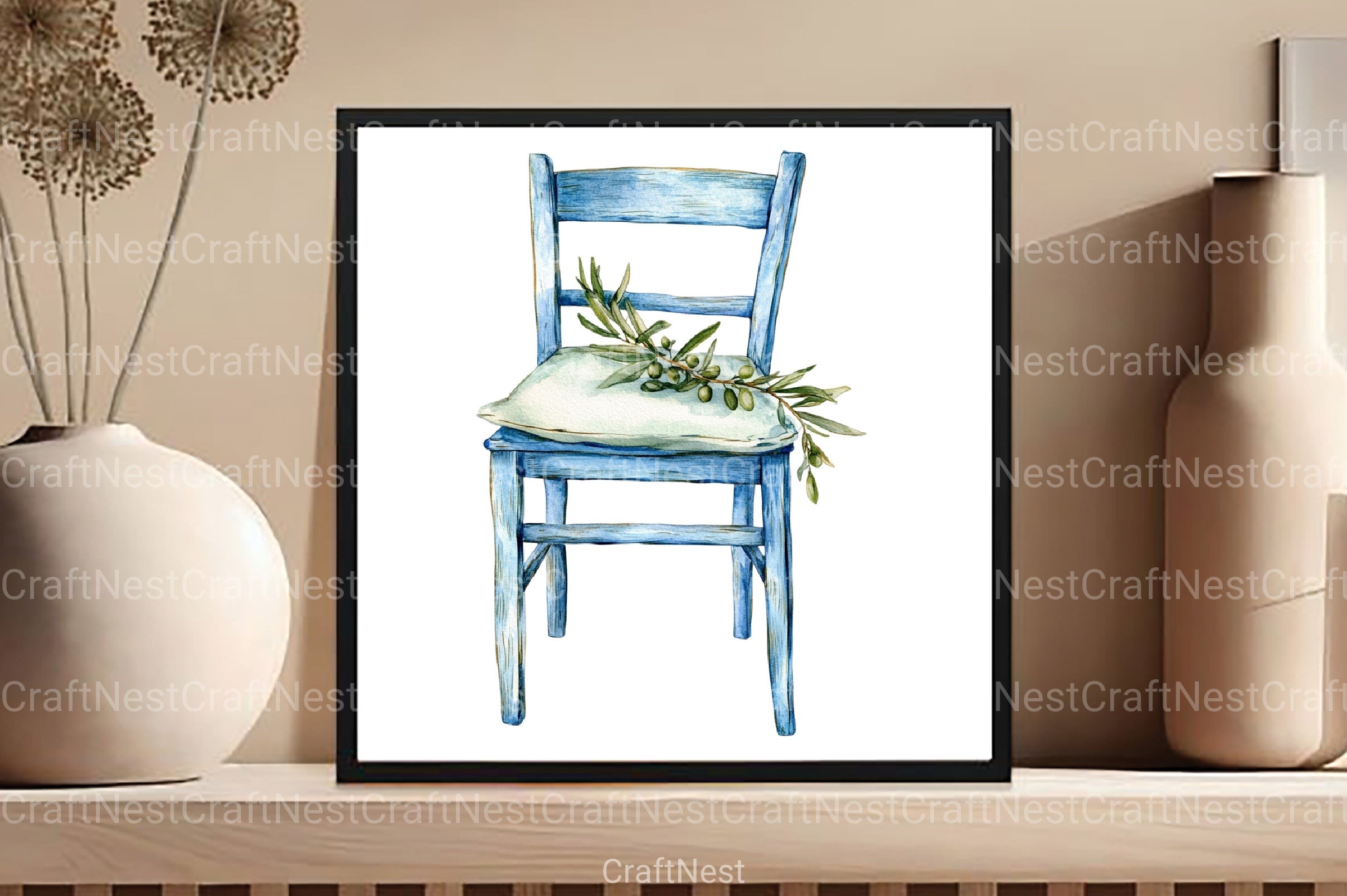 Blue Summer Mediterranean Clipart Bundle 2 - CraftNest - Digital Crafting and Art