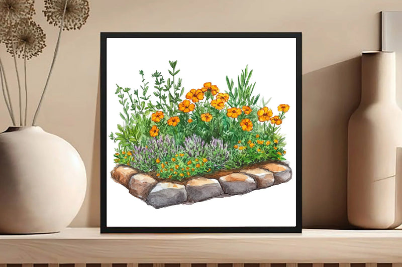 Garden Flower Bed Clipart Bundle - CraftNest - Digital Crafting and Art
