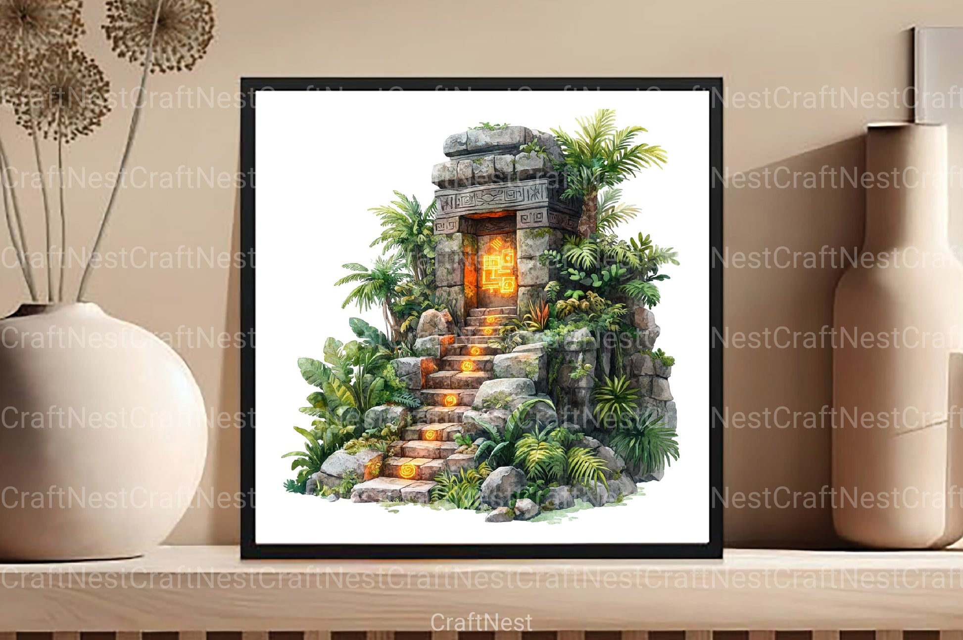 Jungle Tomb Clipart Bundle - CraftNest - Digital Crafting and Art