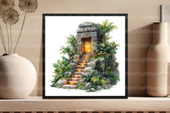 Jungle Tomb Clipart Bundle - CraftNest - Digital Crafting and Art