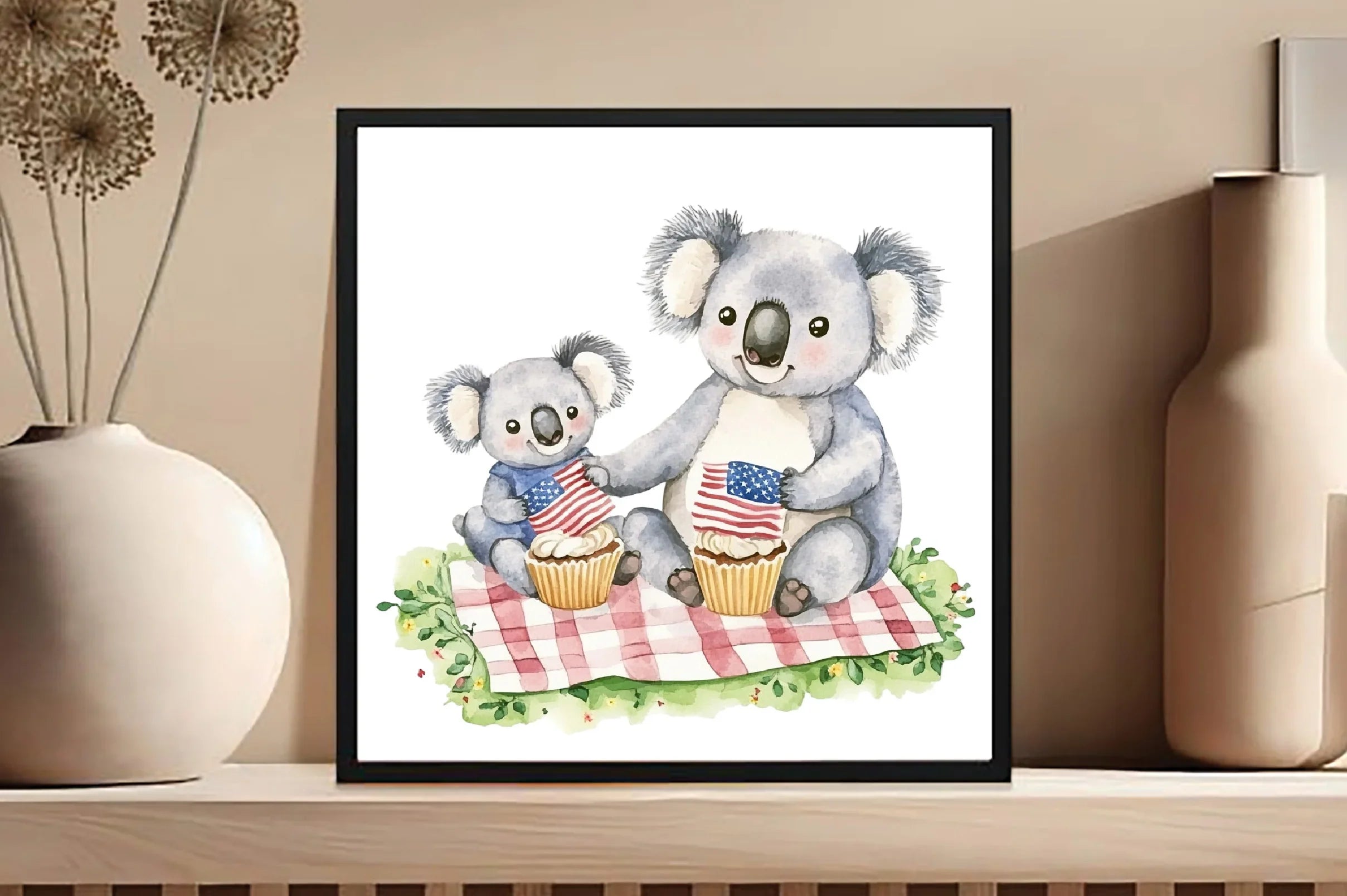 Mother Koala 4th of July Clipart Bundle - CraftNest - Digital Crafting and Art