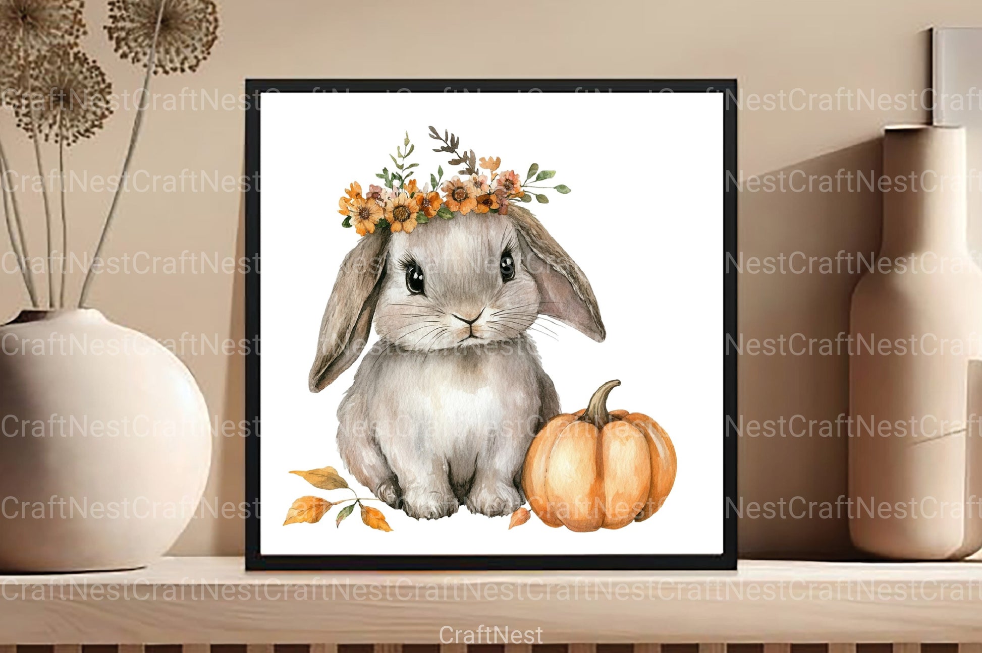 Autumn Cute Animals Clipart Bundle 55 - CraftNest - Digital Crafting and Art
