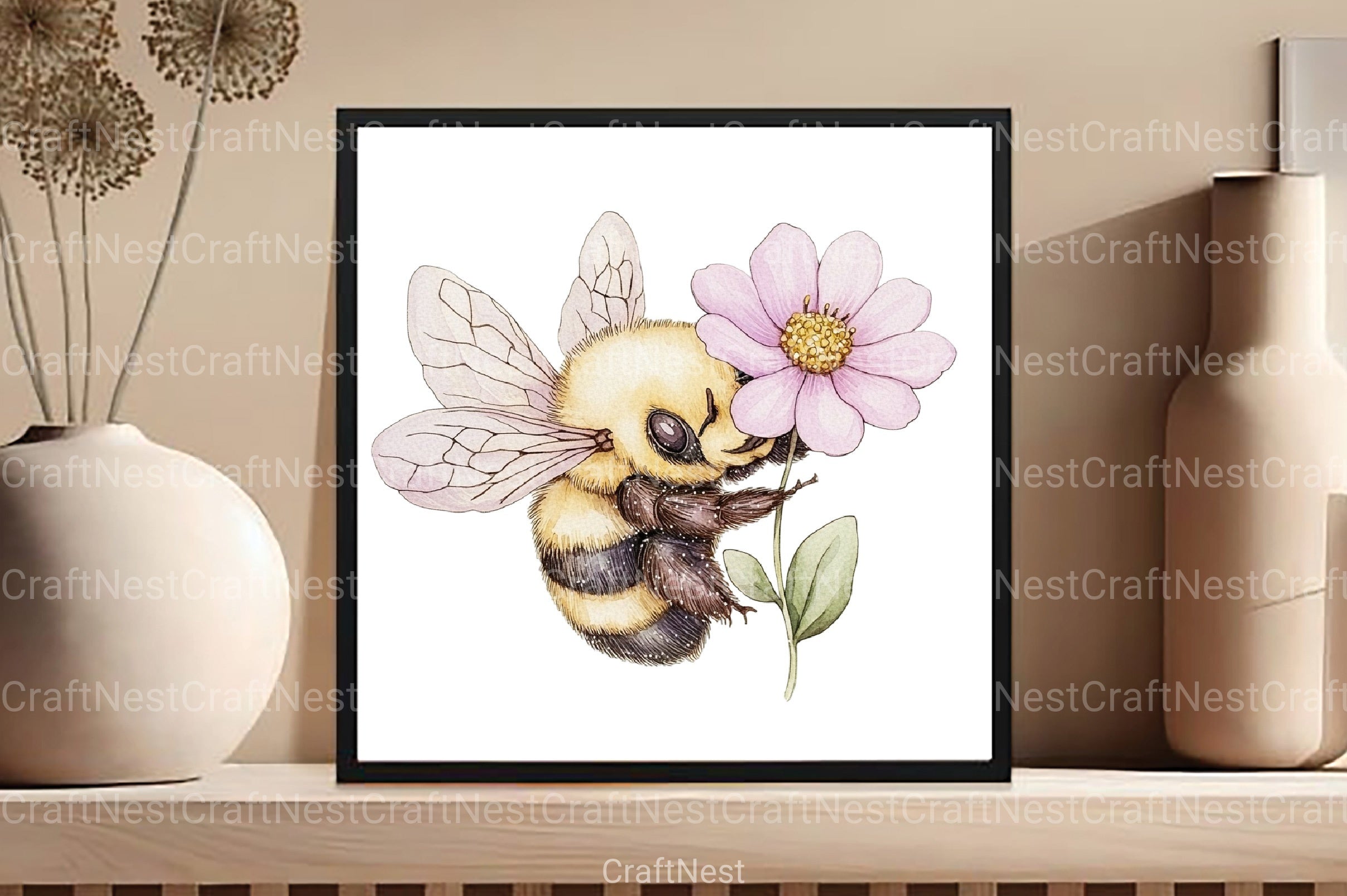 Bee Clipart Bundle Collection - CraftNest - Digital Crafting and Art