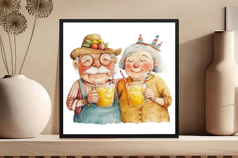 Old Couple 4th of July Clipart Bundle - CraftNest - Digital Crafting and Art