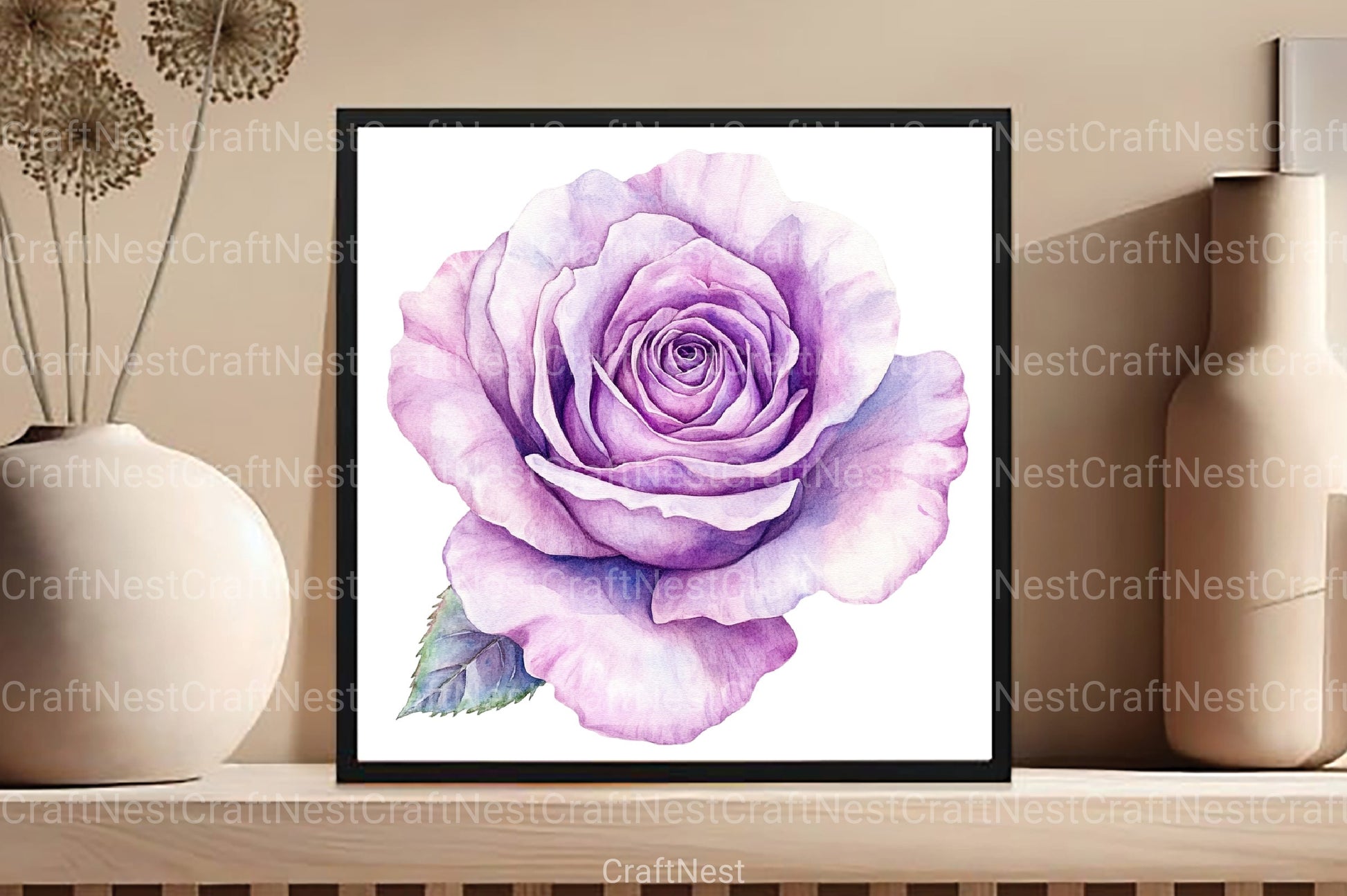 Colored Pencil Pastel Roses Clipart Bundle - CraftNest - Digital Crafting and Art