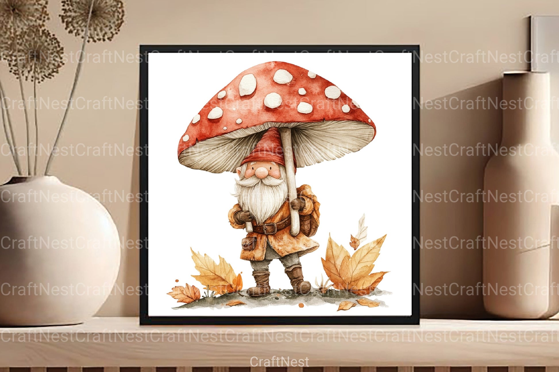 Autumn Gnomes Clipart Bundle 1 - CraftNest - Digital Crafting and Art