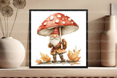 Autumn Gnomes Clipart Bundle 1 - CraftNest - Digital Crafting and Art
