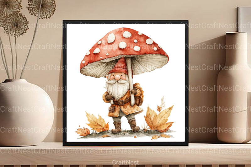 Autumn Gnomes Clipart Bundle 1 - CraftNest - Digital Crafting and Art