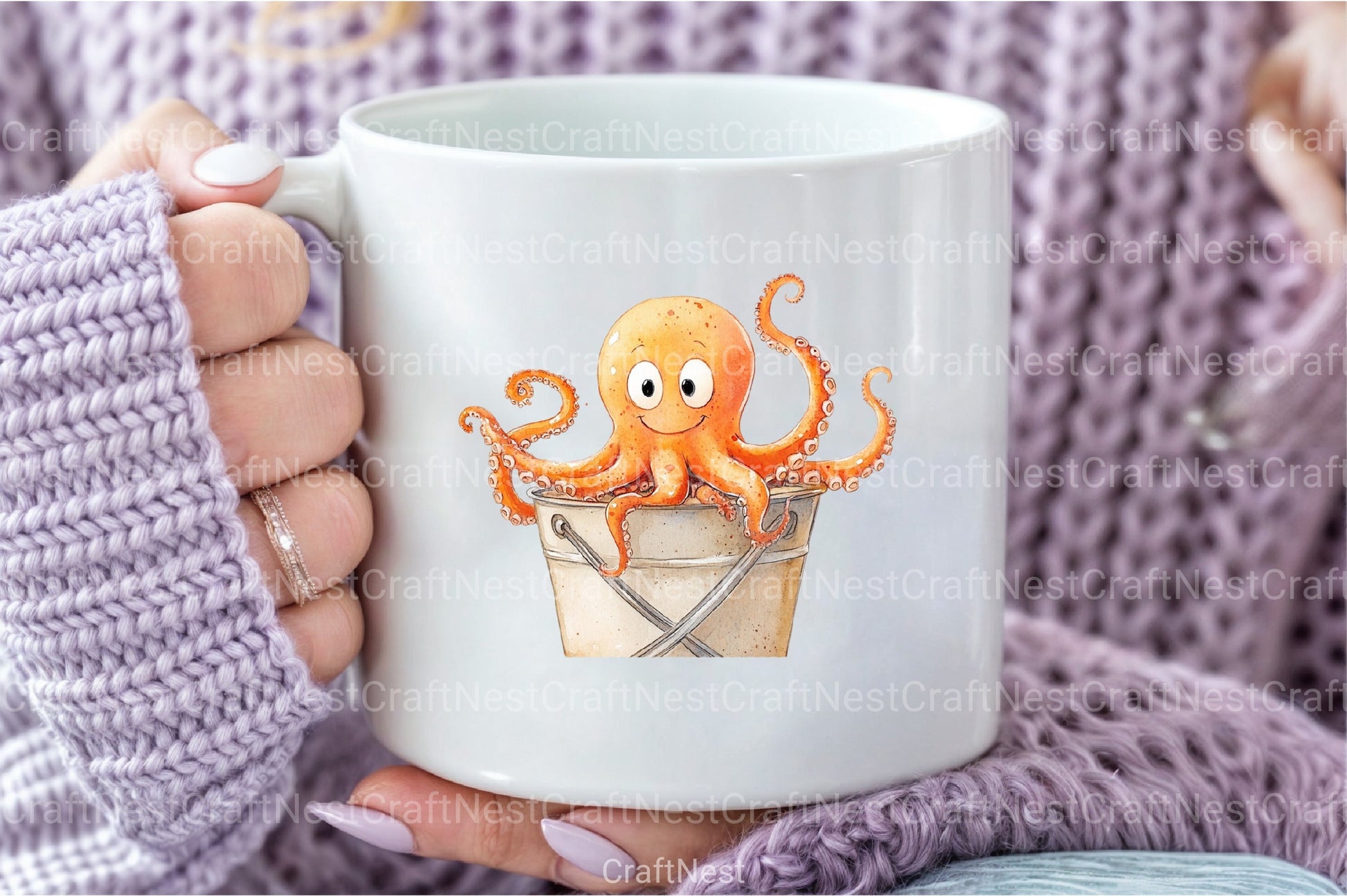 Summer Beach Octopus Clipart Bundle - CraftNest - Digital Crafting and Art