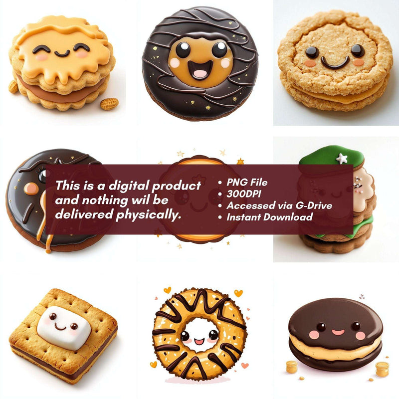 Kawaii Girl Scout Cookies Clipart - CraftNest - Digital Crafting and Art