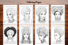 100 African Black Woman Coloring Book - CraftNest - Digital Crafting and Art