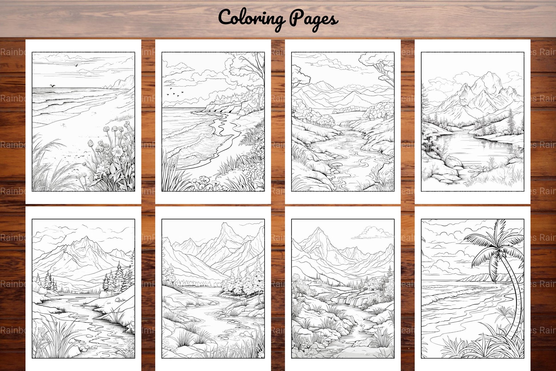 Nature Coloring Book - CraftNest - Digital Crafting and Art